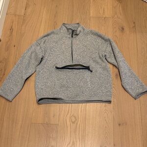 J. Crew Gray Vintage Fleece Top
